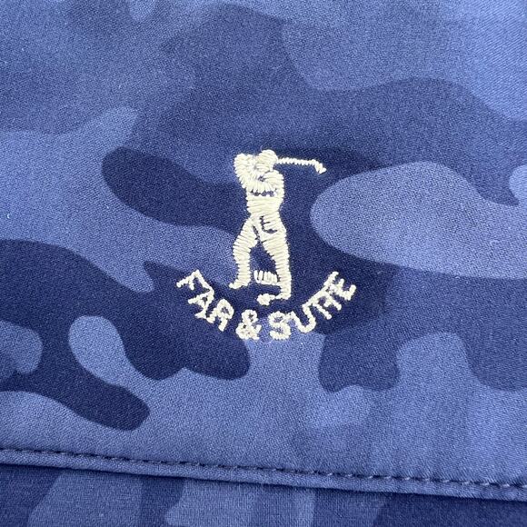 Peter Millar Blue Crown Sport Mens Camo Performance Stretch Golf Shorts Size 34 - Picture 9 of 10